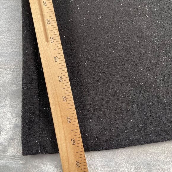 Liz Claiborne Pants Womens 2X Black Metallic Shimmer Cocktail Party Crepe - Picture 13 of 16